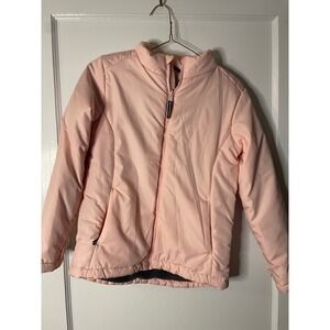All In Motion Girls' Puffer Jacket Pink Lightweight Coat Size‎ L (10/12)